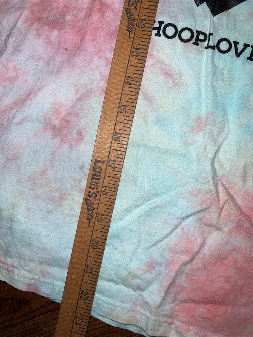 Kids Tie-Dye Hoop Love Sporty Pink & Blue Graphic Tee Size L - Picture 6 of 6